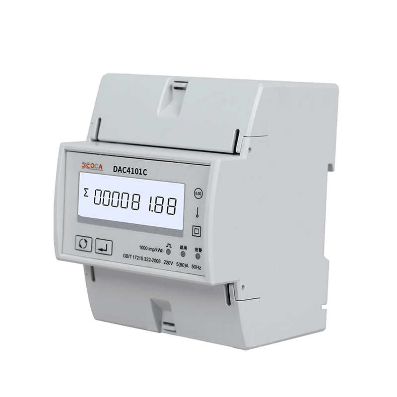 DAC2101 DIN-skinne Enkeltfaset LCD-skærm Multi-Tarif Modbus Energimåler