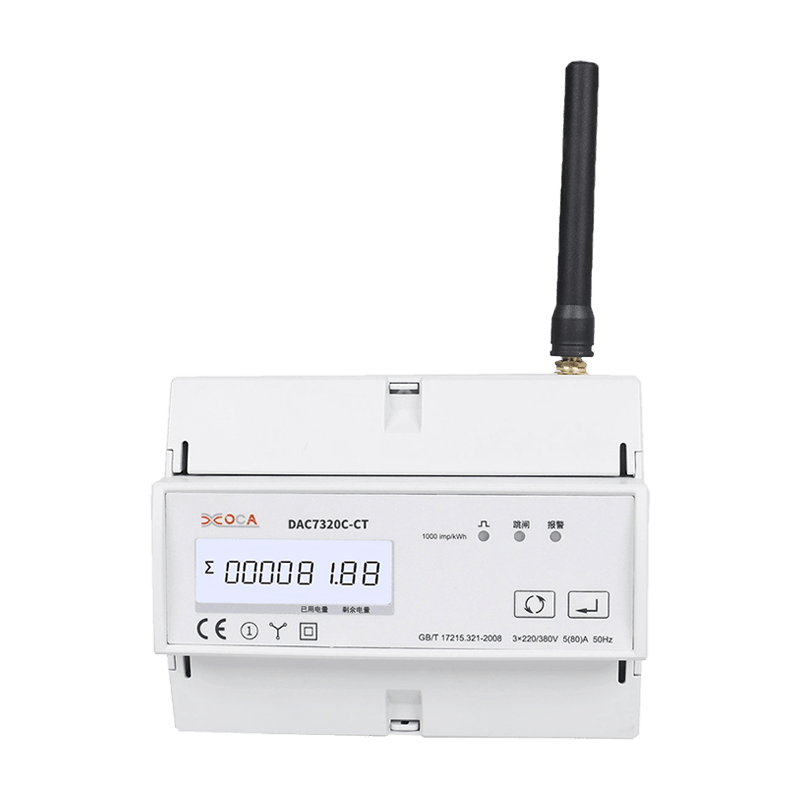 Dac7320c-CT DIN-skinne multifunktions WiFi med Transformer Smart Modbus energimåler