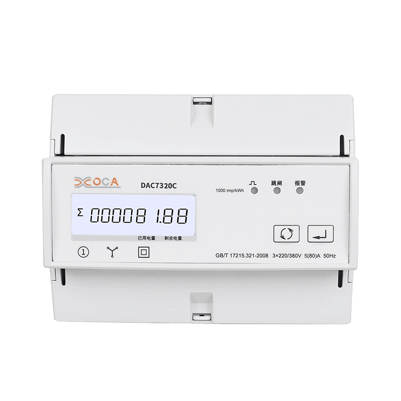 Dac7320c DIN-skinne multi-funktion trefaset WiFi energimåler