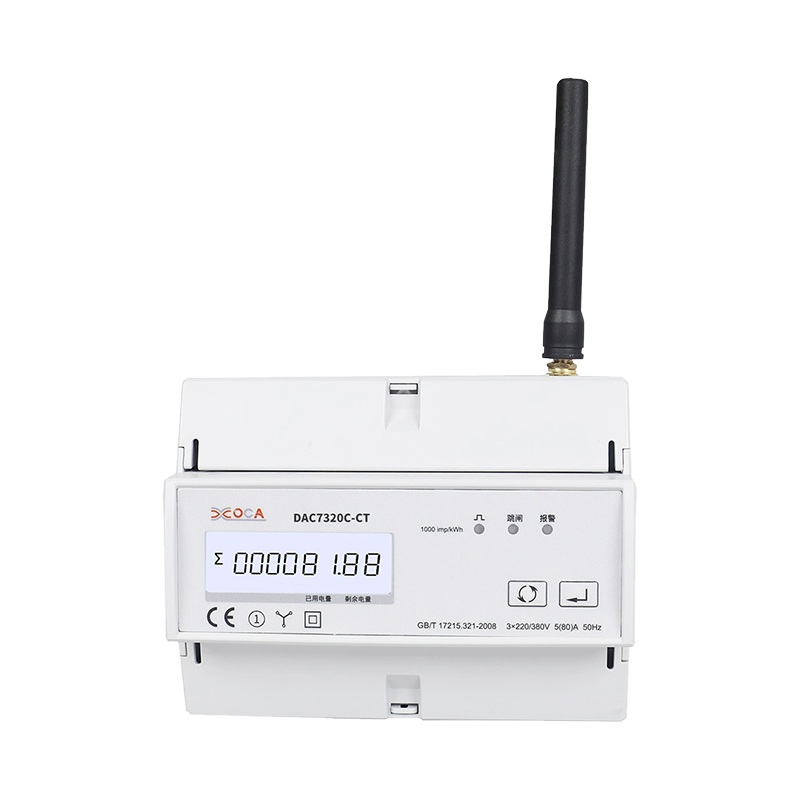 Dac7321c-CT DIN-skinne AC WiFi med Transformer Tuya elektronisk energimåler