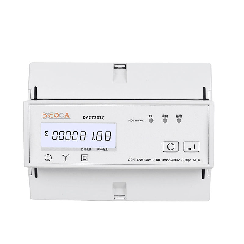 Dac7321c-CT DIN-skinne AC WiFi med Transformer Tuya elektronisk energimåler