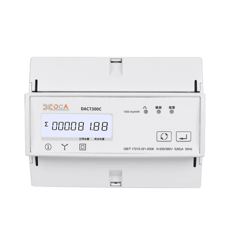 DAC7300C DIN-skinne Trefaset Modbus AC-relæ elektrisk strømmåler