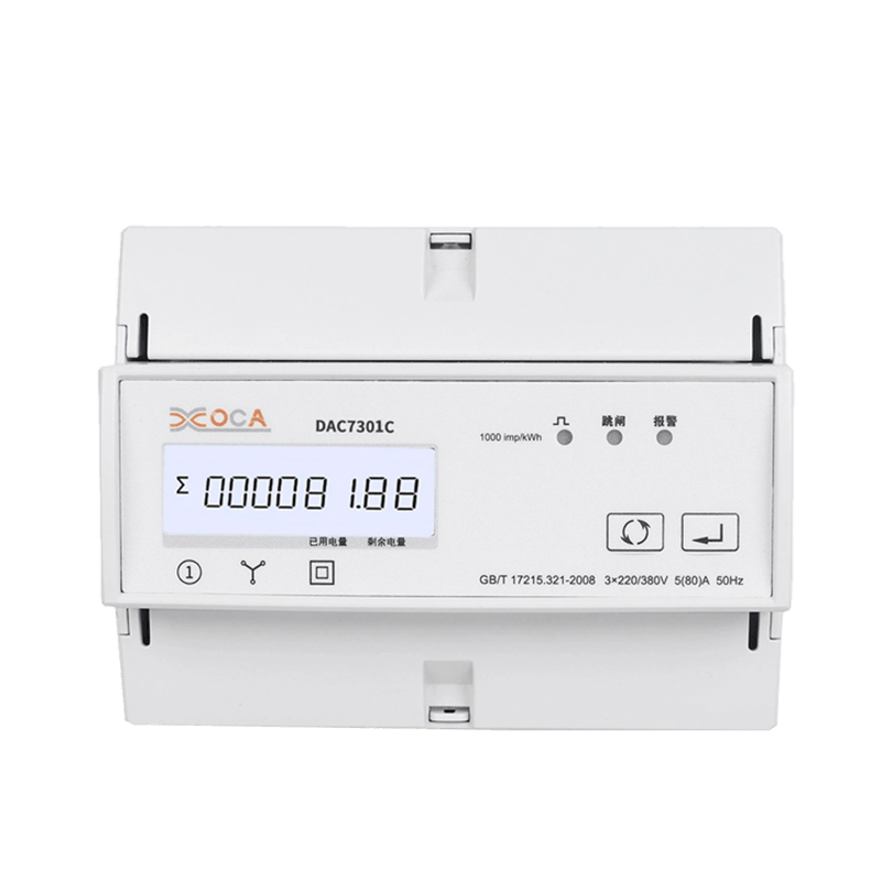 Dac7301C DIN-skinne AC Trefaset Modbus elektrisk energimåler