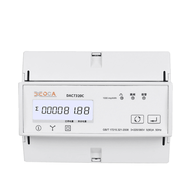 Dac7320C DIN Rail WiFi med relæ el-strømmåler