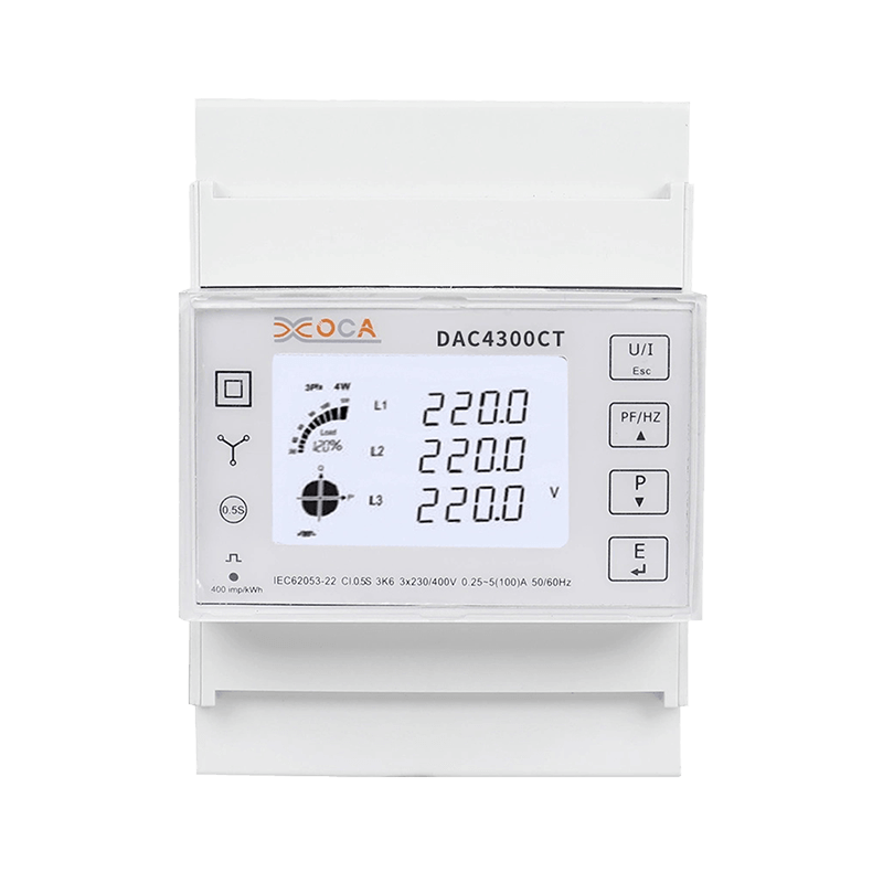 Dac4302CT Trefaset forudbetalt Modbus elektrisk energimåler