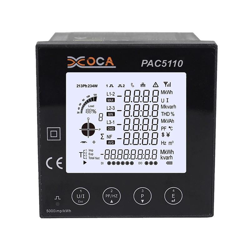 PAC5110 Trefaset panel RS485 Modbus Digital elektrisk energimåler Strømmåler