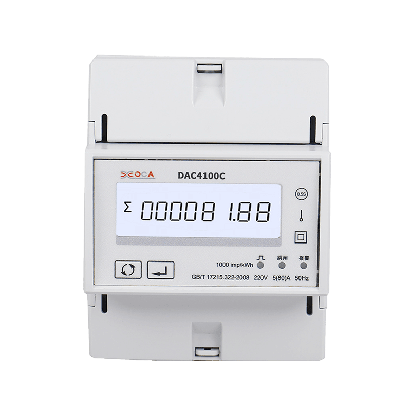 DAC4100C Enfaset DIN-skinne Modbus Smart Fjernbetjening Energimåler