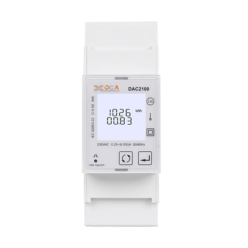 Dac2100 DIN-skinne Enkeltfaset Smart Modbus Power Meter