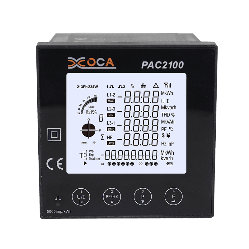 PAC2100 Big LCD Digital Intelligent Energimåler