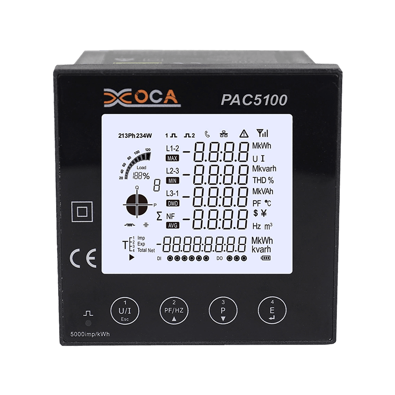 PAC5100 Trådløs LCD Digital Panel Electric Power Meter