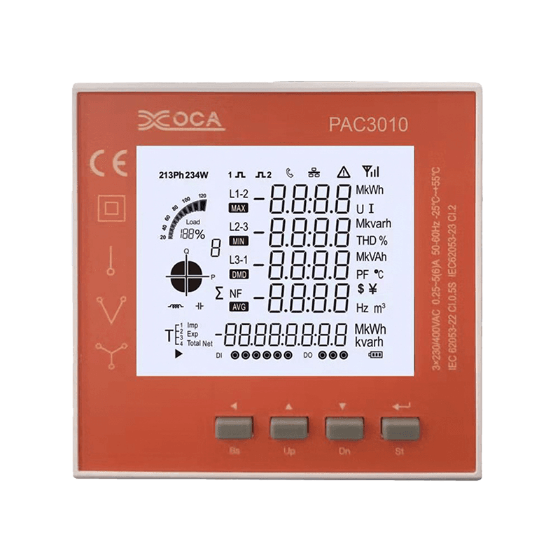 Smart LCD Digital el-panel Power Meter Energimåler