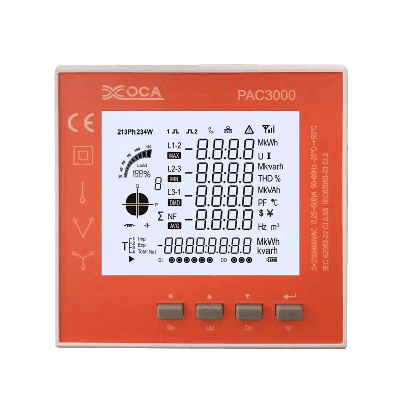 Smart LCD Digital el-panel Power Meter Energimåler